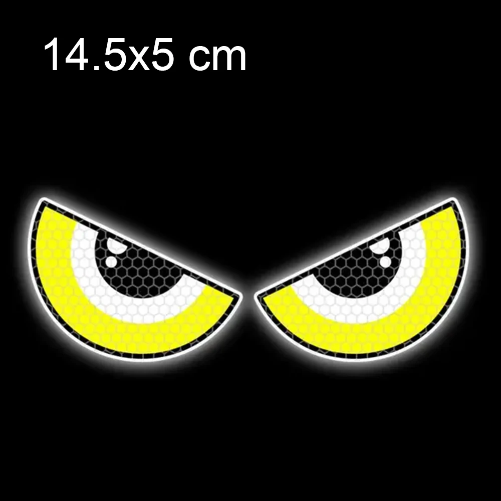 الشيطان عيون سيارة دراجة نارية ملصقات خوذة هدية النافذة الخلفية الديكور ملصق مائي سيارة كهربائية دراجة نارية ملصقات عاكسة #3