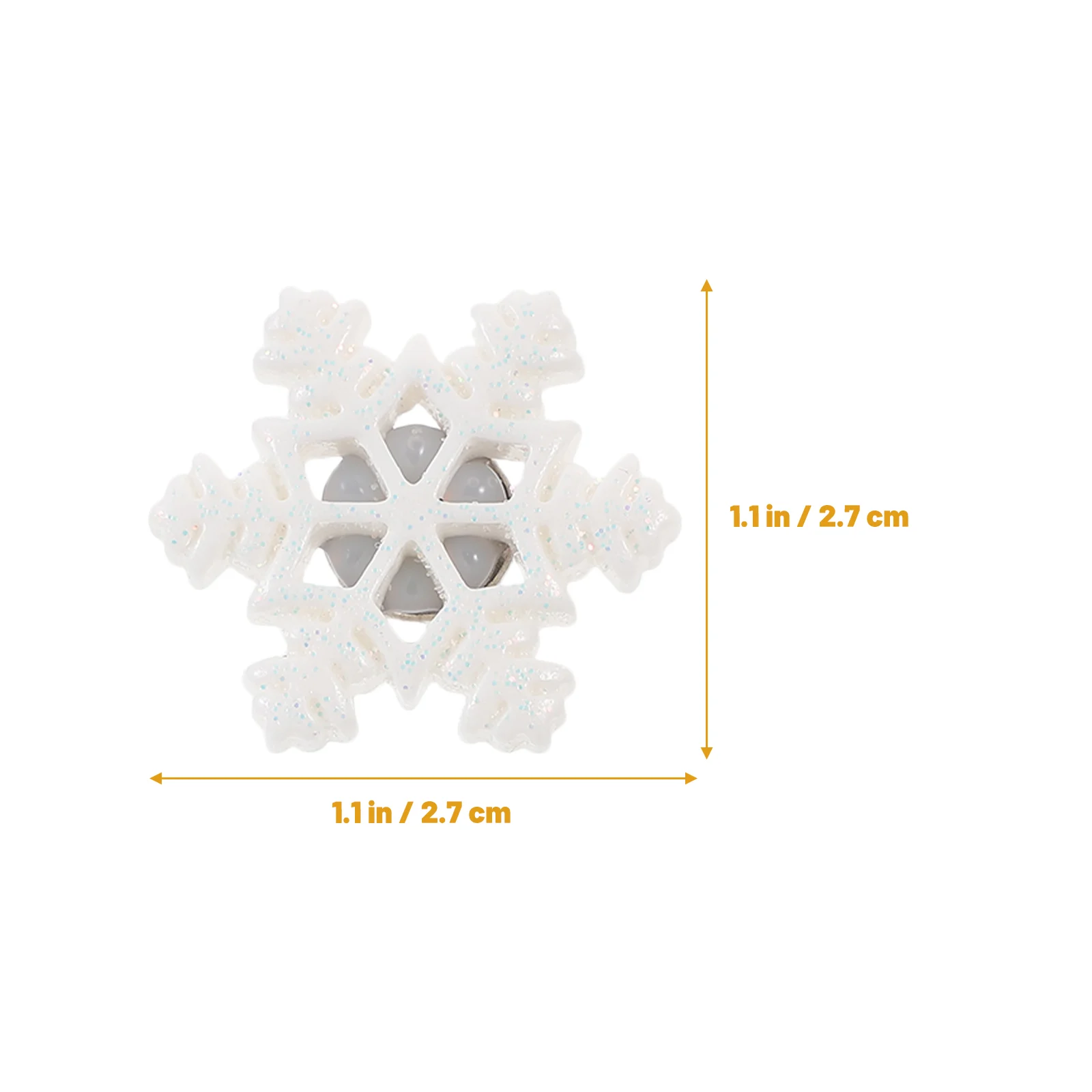 30 Pcs Household Christmas Decoration Pushpin Office Poster Thumbtacks Resin Snowflake