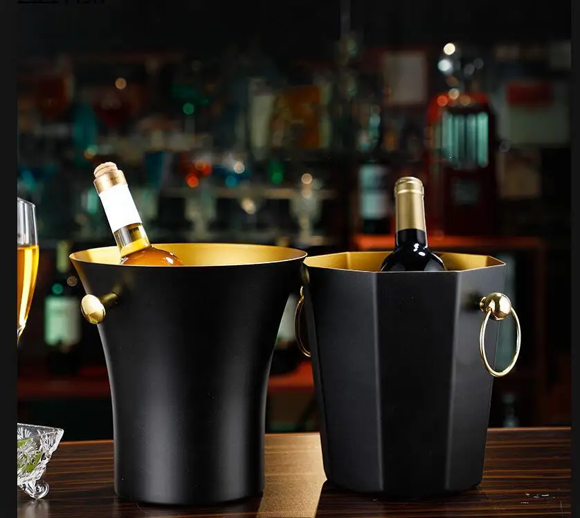 

Европейское ведро для льда из нержавеющей стали, холодильник для пива, красного вина, сока, семейный холодильник, аксессуары для шампанского