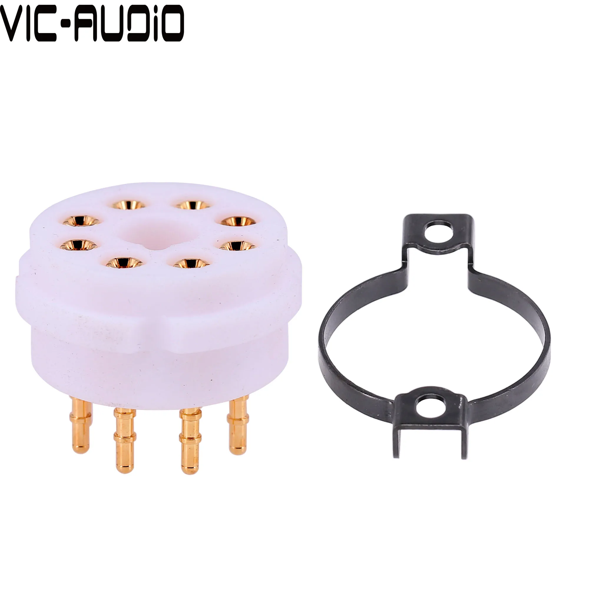 Трубчатый патрон из ПТФЭ с 4-контактным патроном, позолоченный для 300B FU-811 811 274B 572B 2A3, электронная трубка, винтажный фотоусилитель Hi-Fi