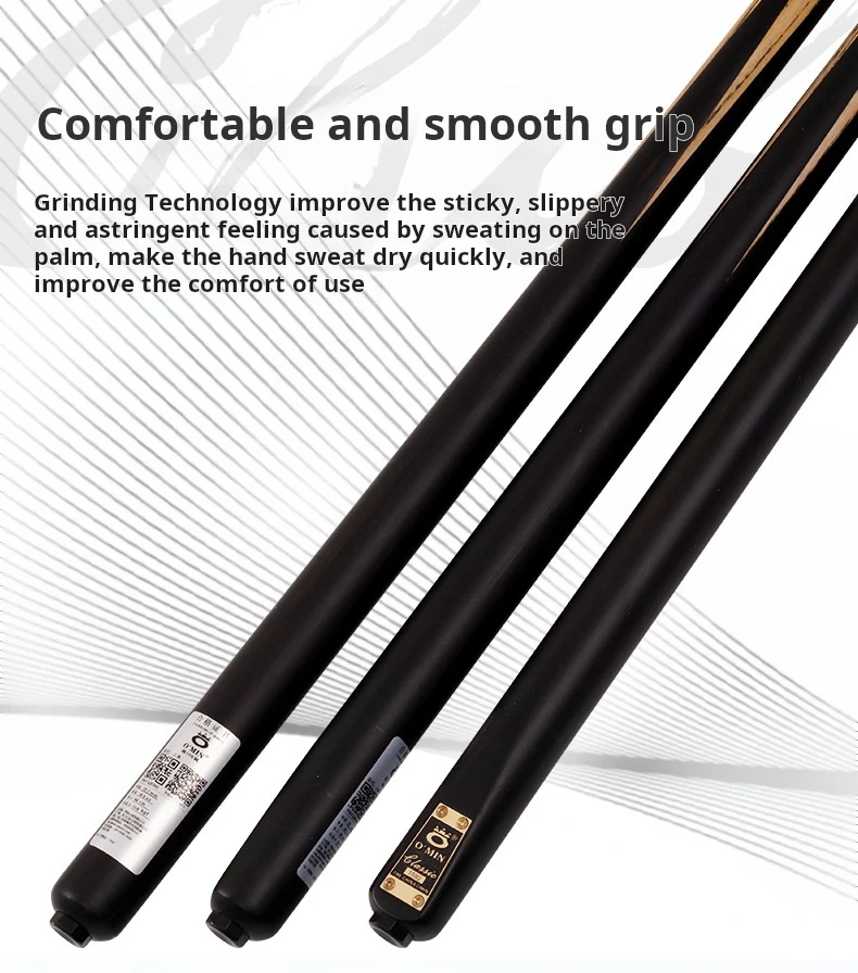 

hit productO'Min New Classical Professional High Quality Snooker Cue 3/4 Split Cue 10mm Tip White Ash Wood Stainless Steel Joint