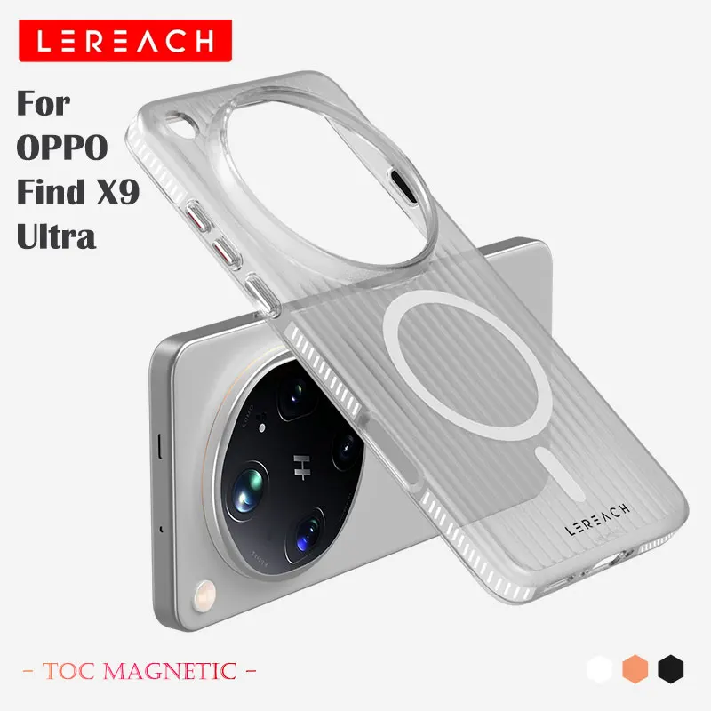Für OPPO Find X9 Ultra LeReach TOC ICICLE Magnetische Hülle, Leicht in der Bewegung mit Anti-Rutsch-Griff, Mattiertes Finish, Premium-Schutz