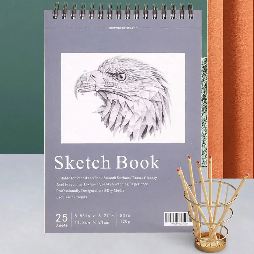 Acid-free Paper Sketchbook Spiral Sketchbook Artist Sketchbook with Thick Acid-free Paper Spiral for Drawing for Students