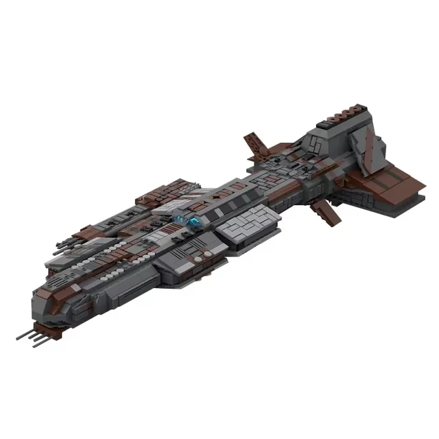 

MOC головоломка, звездные кирпичи, космический корабль, Звездный корабль Atlantis Lantean Aurora, набор линкоров, строительные блоки, детские игрушки, рождественские подарки
