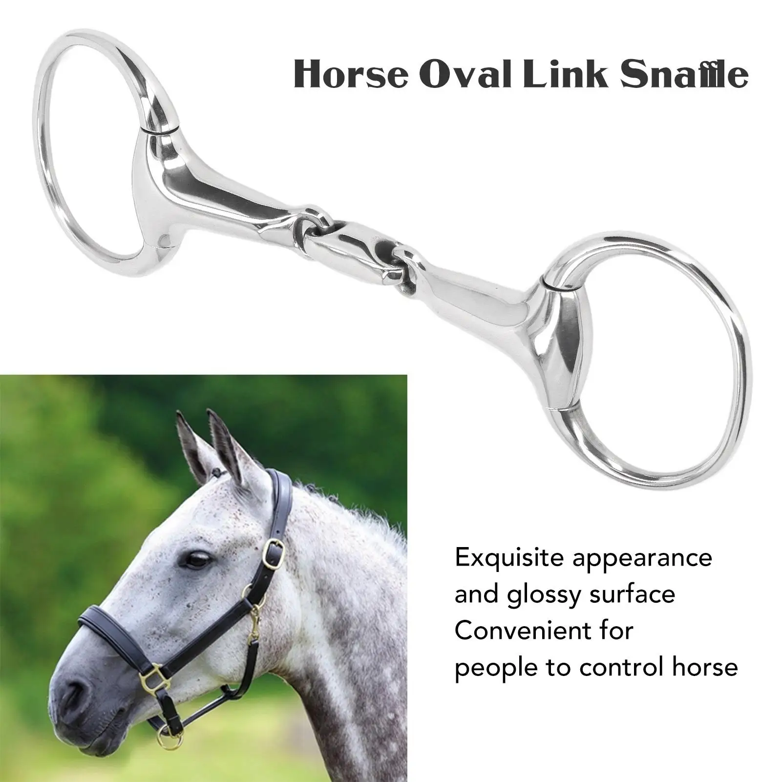 Portable Loose Horse Gag for training - Adjustable Equine Mouthpiece Tool