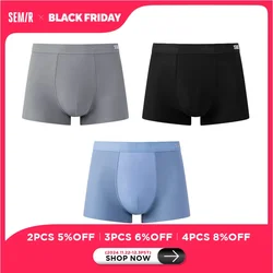 Semir Fashion Boxershorts Breathable Ice Silk Men'S Underwear Shorts Underpants Seamless Male Boxer Pants