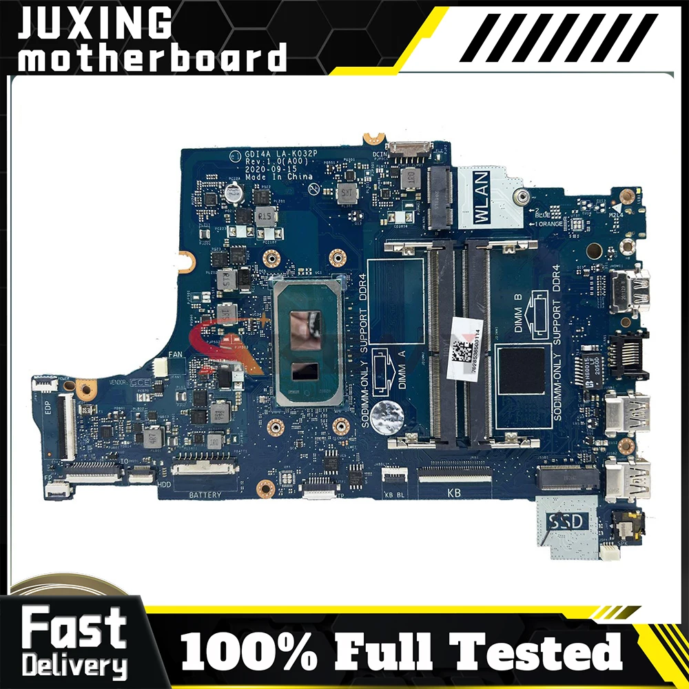 

LA-K032P для DELL Vostro 3400 3500 Inspiron 3501 LA-K032P, материнская плата для ноутбука i5 i7, материнская плата для ноутбука с процессором