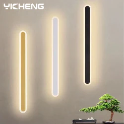 Modern LED Wall Lamp Indoor Background Decorative Lighting Bedroom Corridor Beside Nordic Acrylic Wall Long Sconce 40/60CM