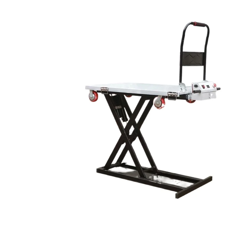 

New trolley truck handling electric hydraulic lift flatbed scissor lift table