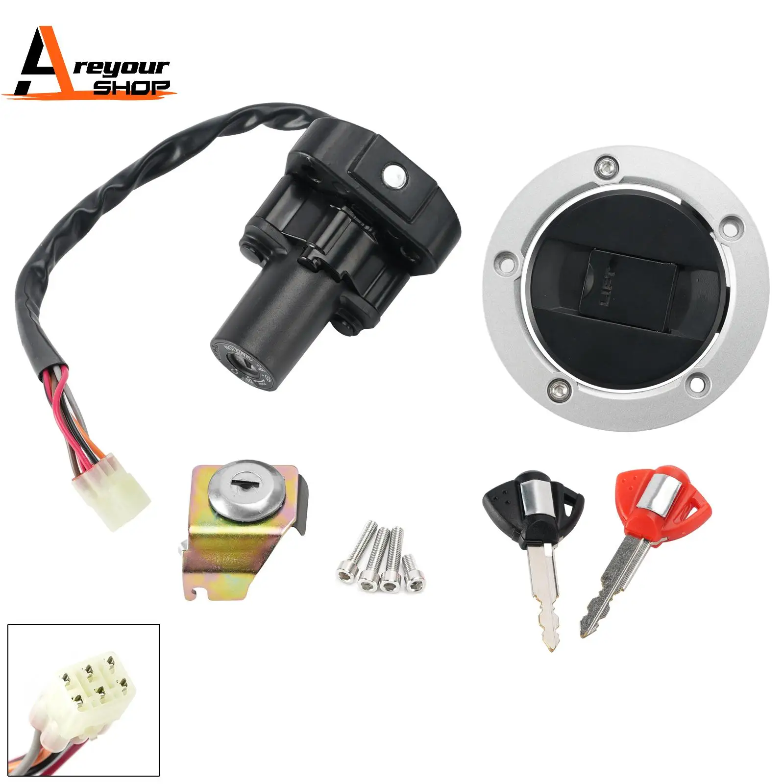 ensemble-de-commutateur-d'allumage-bouchon-de-reservoir-et-serrure-de-selle-areyourshop-pour-suzuki-gsx1300r-hayabusa-2008-2020
