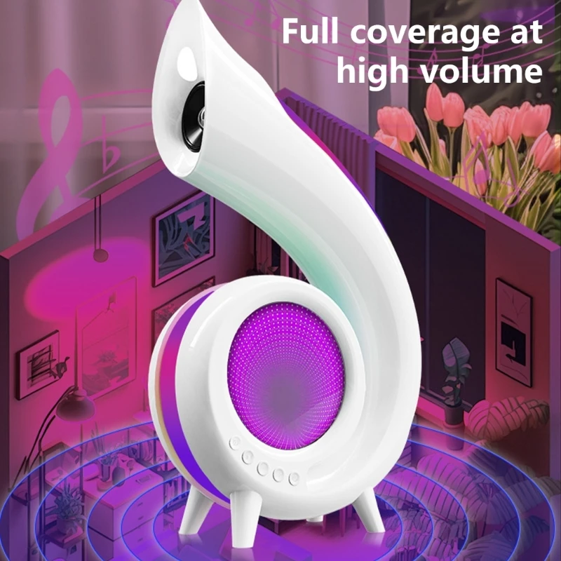 Altoparlante wireless multifunzione con effetto luce LED Lampada notturna 8 in 1