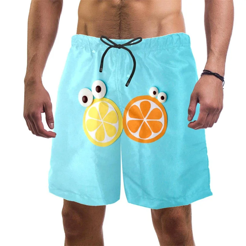 Pantalones cortos de playa con estampado de frutas tropicales en 3D para hombres y niños, ropa de calle fresca, pantalones de tablero, ropa Vintage,