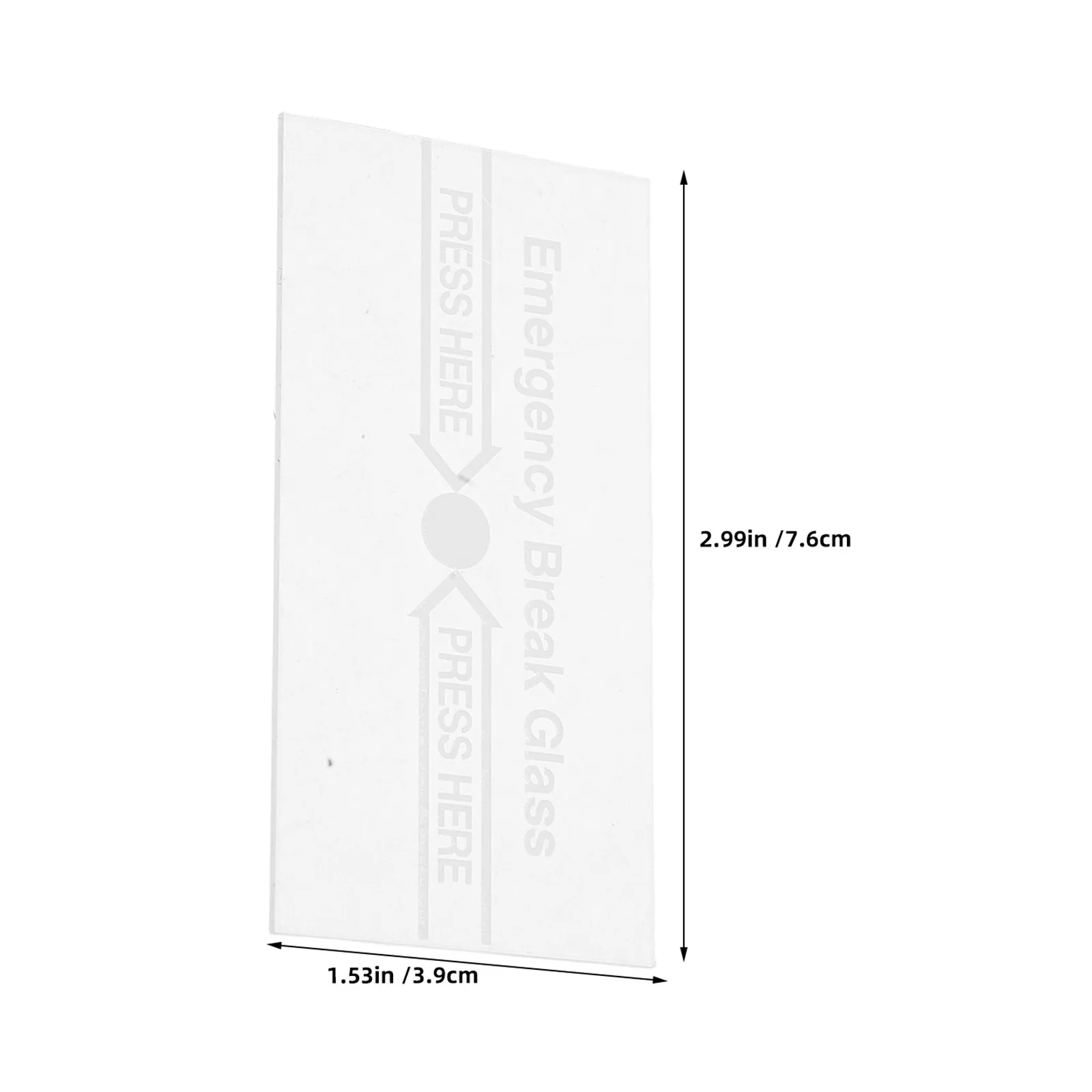 12Pcs Manual Call Point Glass Replacement High Temp Resistant Fire Alarm Break Glass Element Indoor Emergency Alarm Station