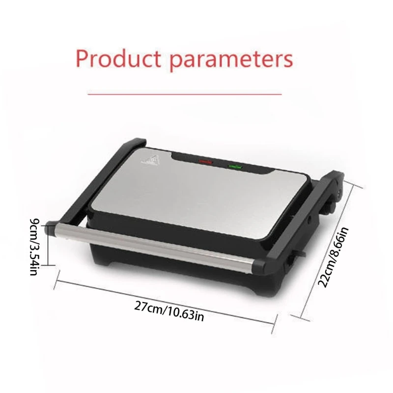 전기 샌드위치 제조업체 빠른 가열 파니니 프레스 그릴 쿨 그립 손잡이