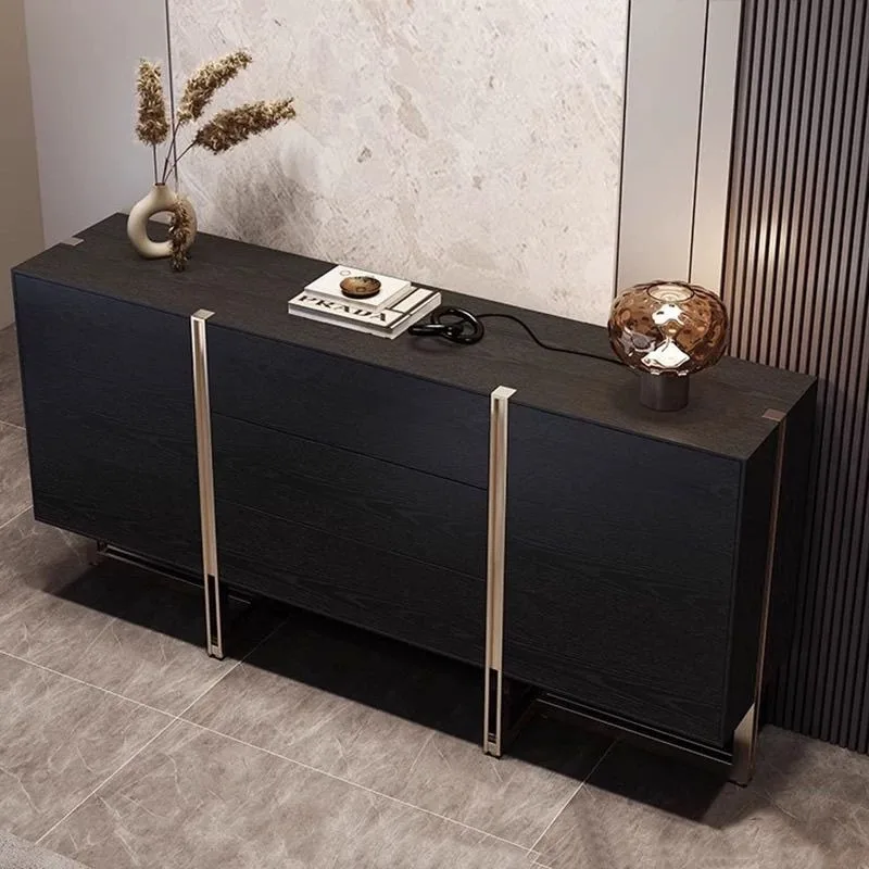 

luxury solid wood porch cabinet entry living room partition decorative side cabinet modern simple storage side cabinet