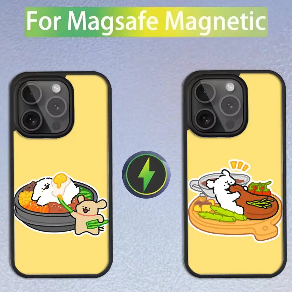 

Line dog cute cartoon Phone Case For iPhone 16,15,14,13,12,11,Pro,Max,Plus,Mini,SE Magsafe Magnetic Wireless Charging