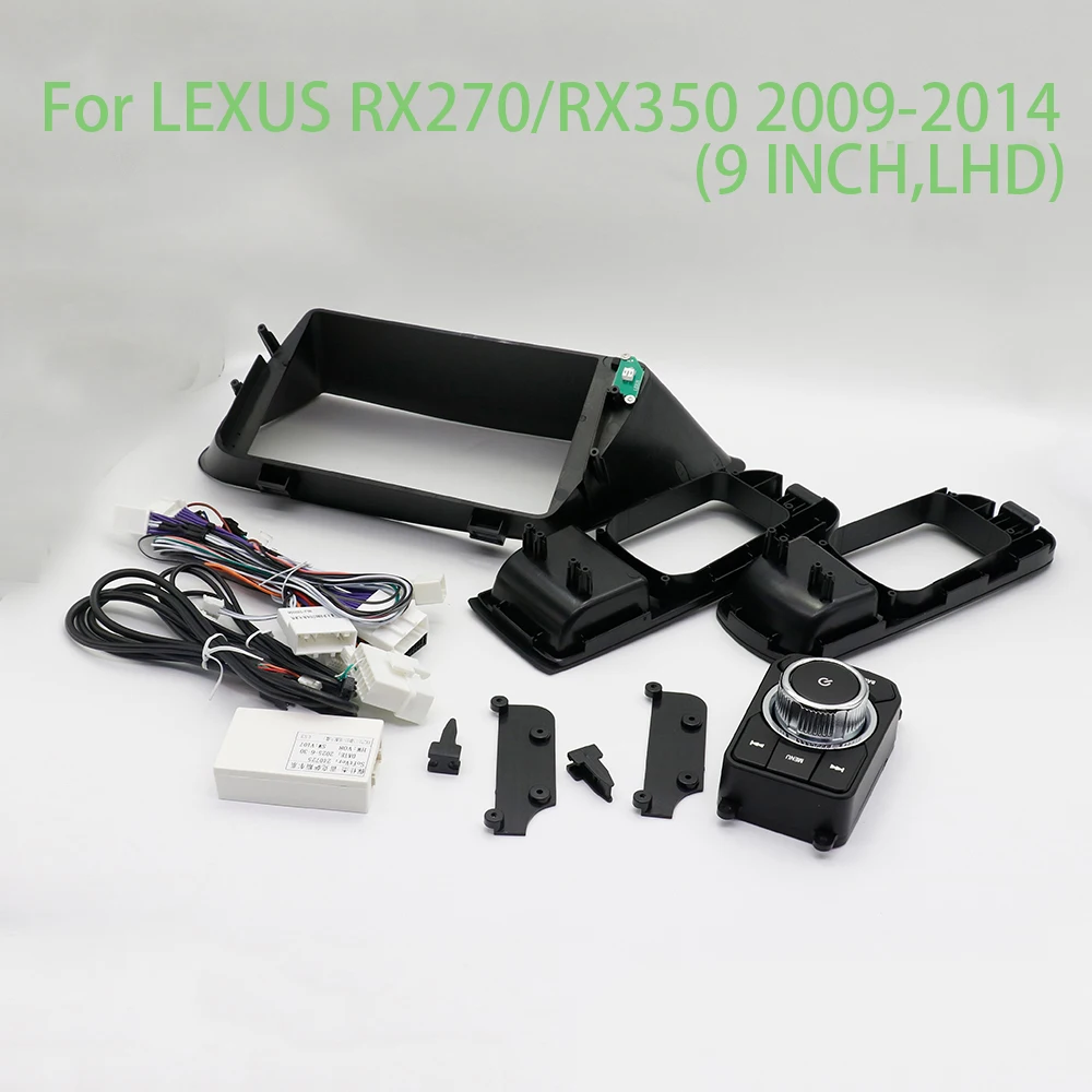 

Для LEXUS RX270/RX350 2009-2014 9-дюймовый автомобильный каркас, адаптер для фасции Canbus Box, Android-радио, комплект панели для крепления приборной панели