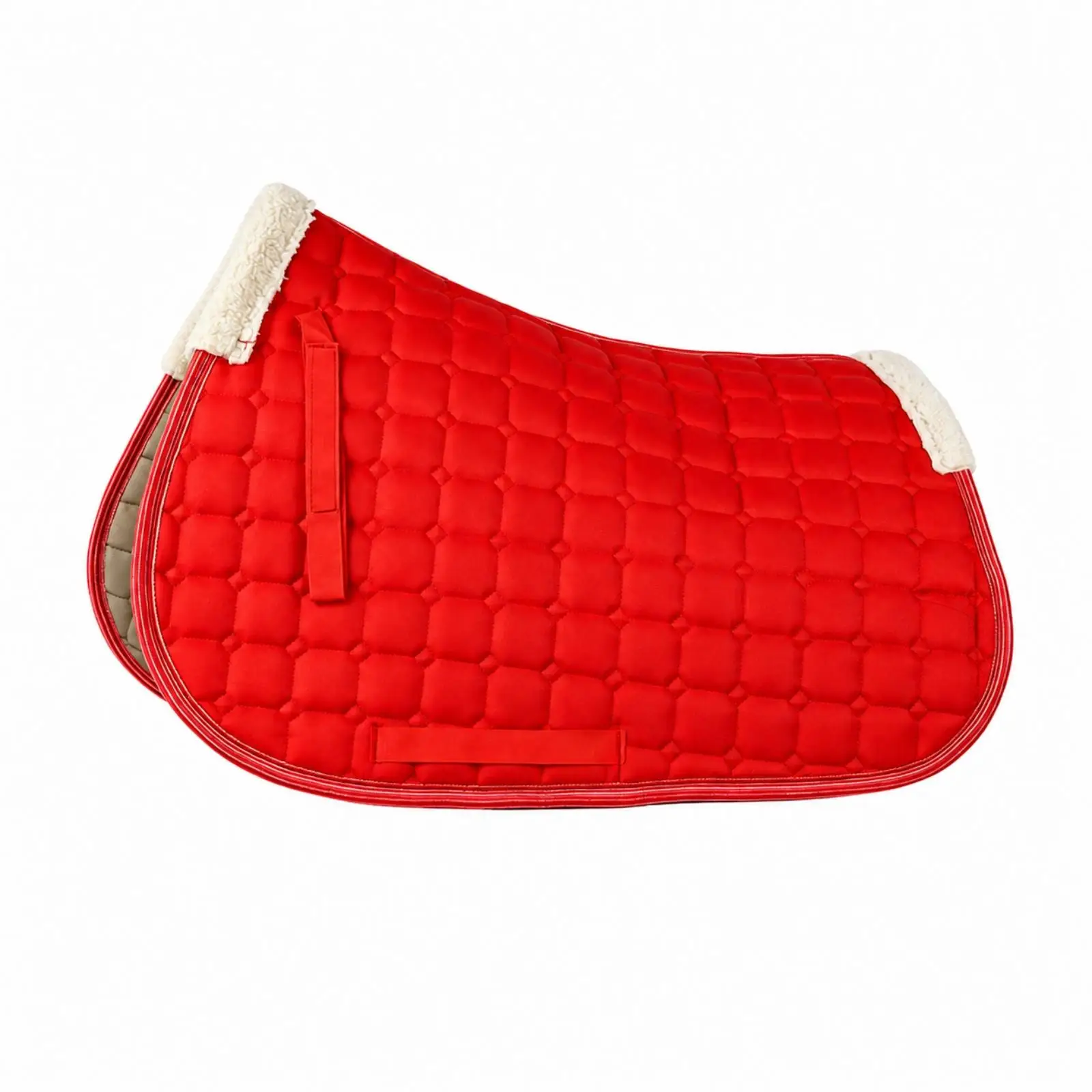 Quilted Contoured Saddle Pad for Horse Riding with Fleece Withers for Secure Fit and Shock Relief