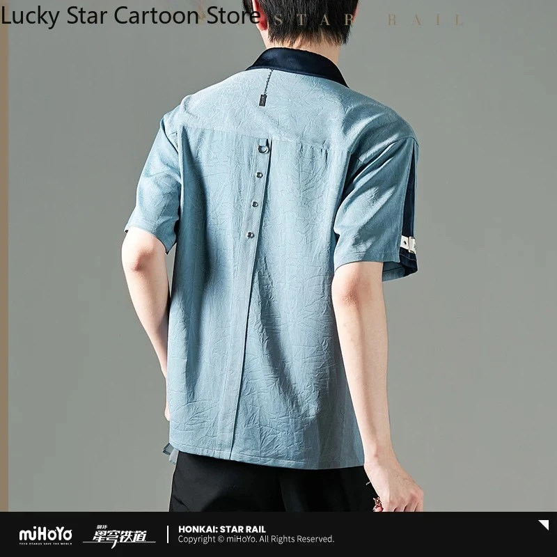 Original Genshin Impact Feixiao tema impresión camisa de manga corta Cosplay regalos de Halloween Unisex preventa juego oficial MiHoYo