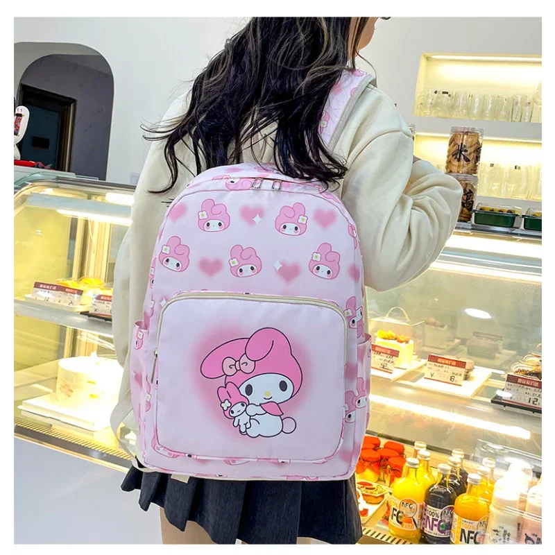 Sanrio New Pacha Dog Student Schoolbag Large Capacity Melody Lightweight Waterproof Cartoon Cute Clow M Backpack