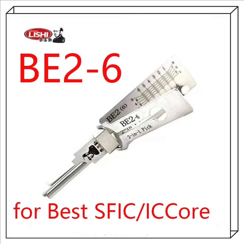 

2026 NEW Lishi 2-in-1 Pick/Decoder for Best SFIC/ICCore BE2/A1114A (A-Keyway)—6-PIN LOCKSMITH TOOL