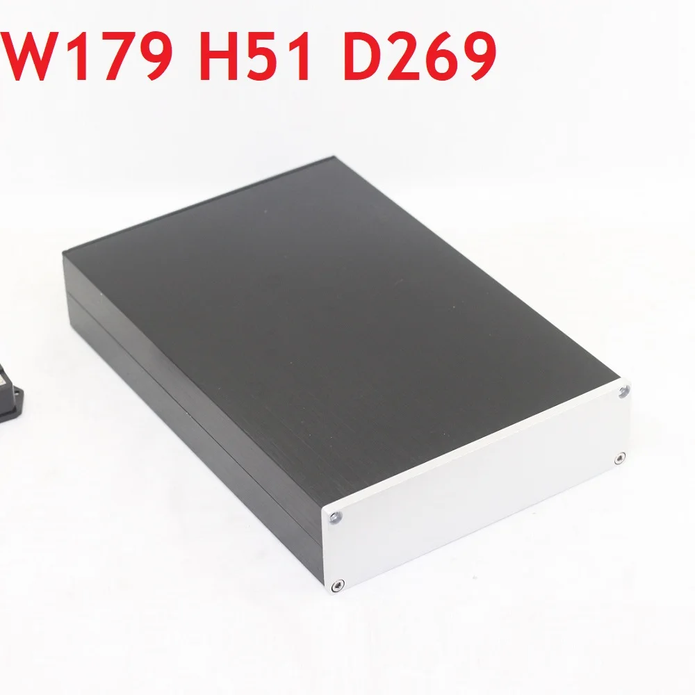 

W179 H51 D269 Anodizing DAC Decoder Cabinet DIY Amluminum Enclosure Power Amplifier Case Blank Panel PSU Audio Player Shell Rear