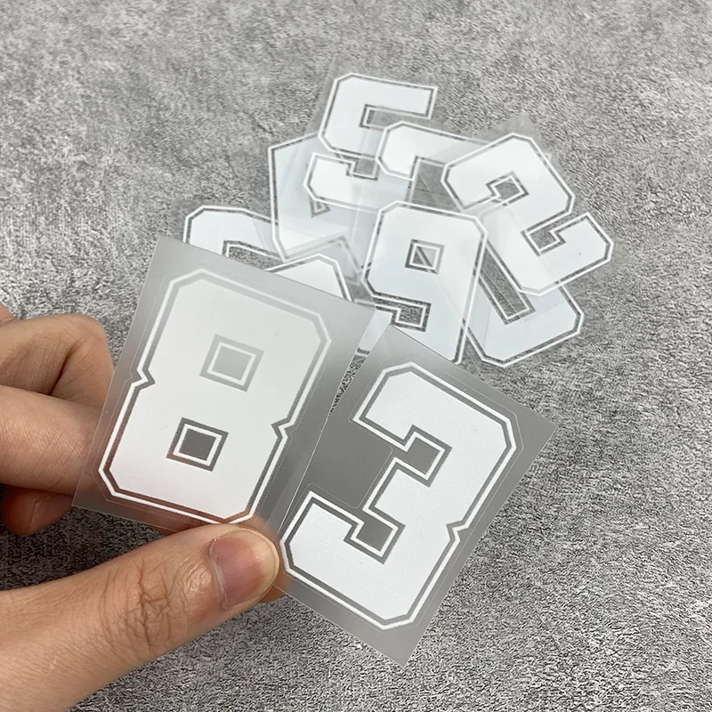 1PC 0123456789 White Number Motorcycle Stickers Waterproof for Motorbike Fuel Tank Helmet Electric Scooter Bicycle Vinyl Decals