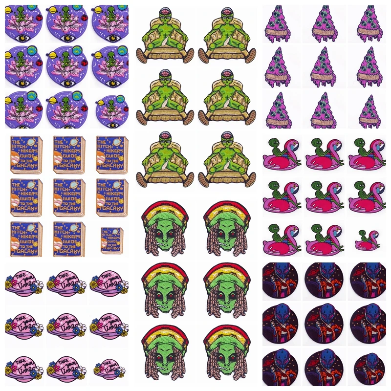 Parche bordado OVNI Alien - insignia táctica para mochila - imagen 4