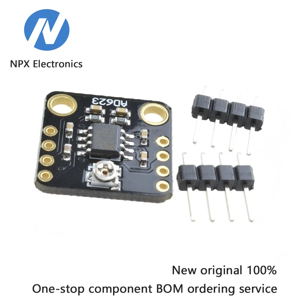 Приборный усилитель Модуль усилителя напряжения AD623 - регулируемый - одиночный источник питания - односторонний/дифференциальный - для слабых си