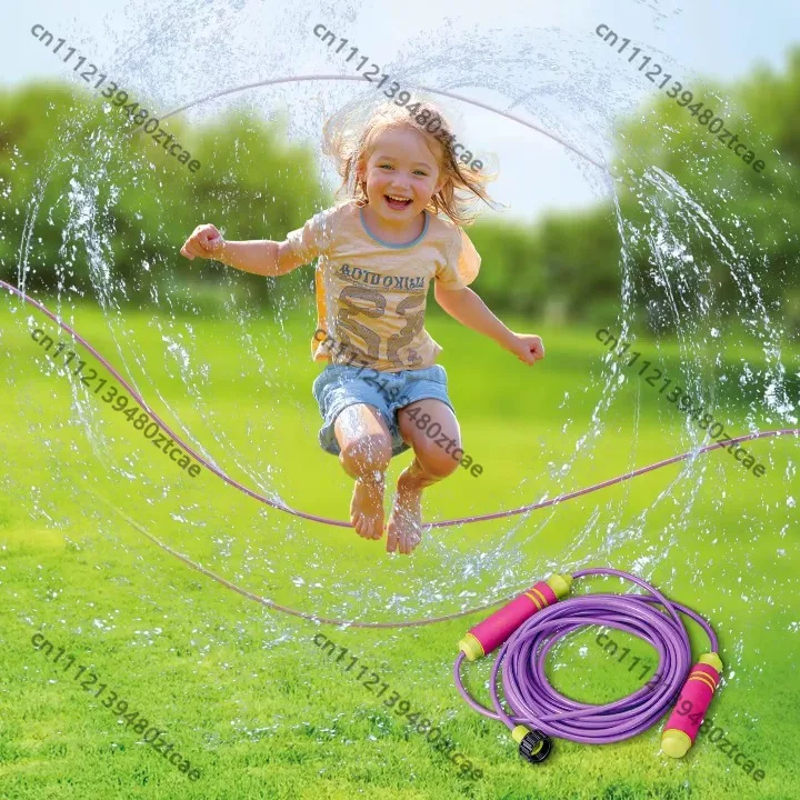 Kids Water Jump Rope Outdoor Sprinkler Toy Summer Garden Lawn Multiplayer Water Game Toy