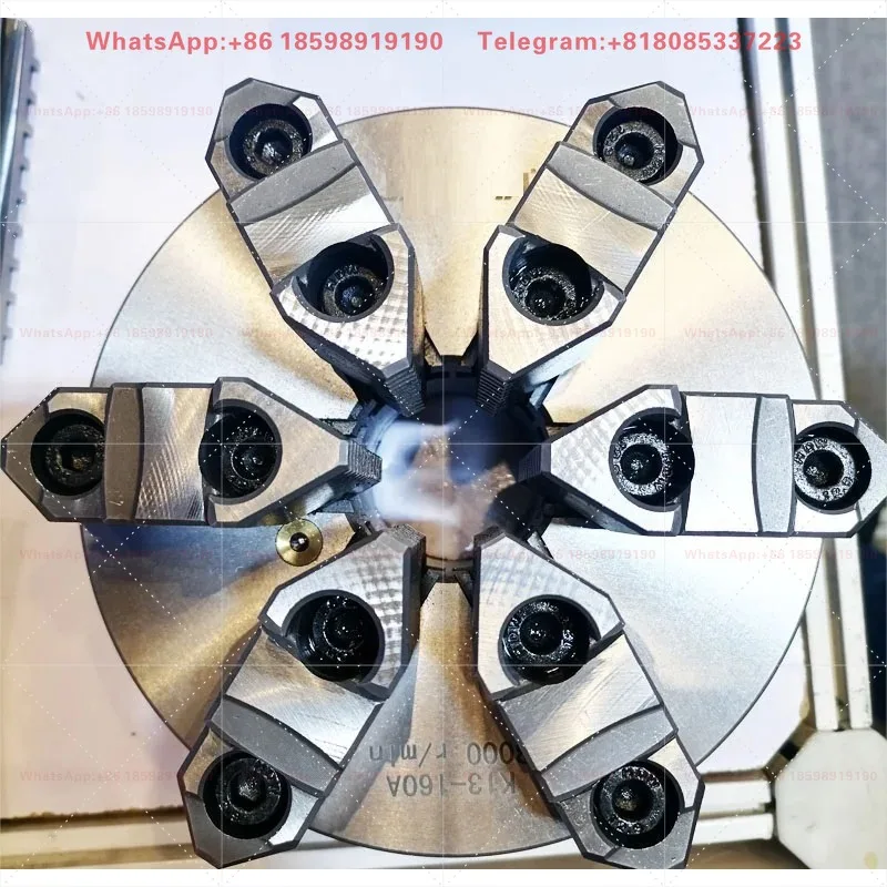 K13 Series 6 Jaw Self-Centering Lathe Chuck, Hardened Steel Precision 6-Jaw Manual Chuck 160mm /200mm /320mm