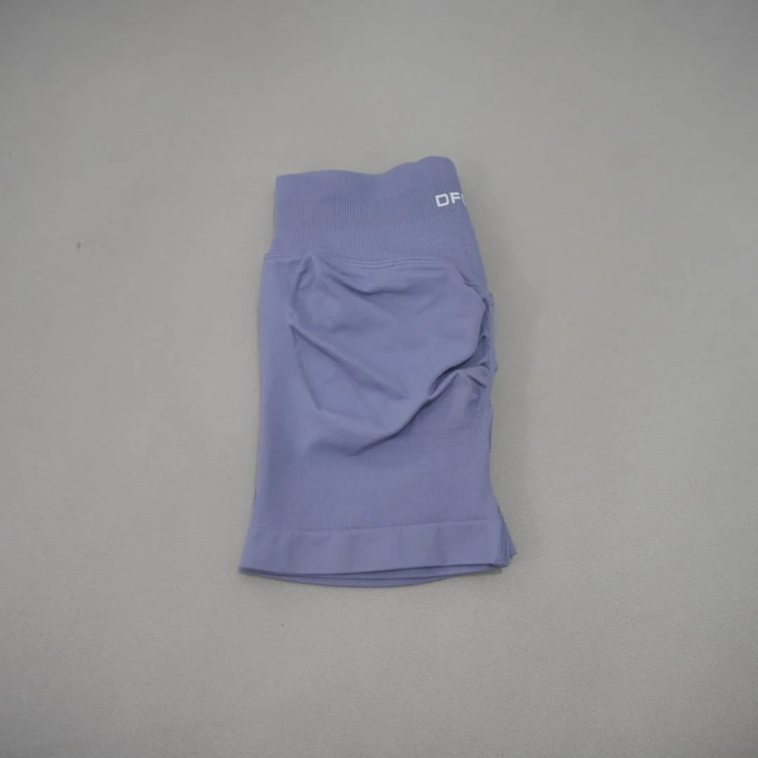 DF-LOGO Dames High Waist Yoga Shorts, Butt Lift, Squat Proof, Push Up Workout Shorts, Gym Running Fitness Athletic Shorts