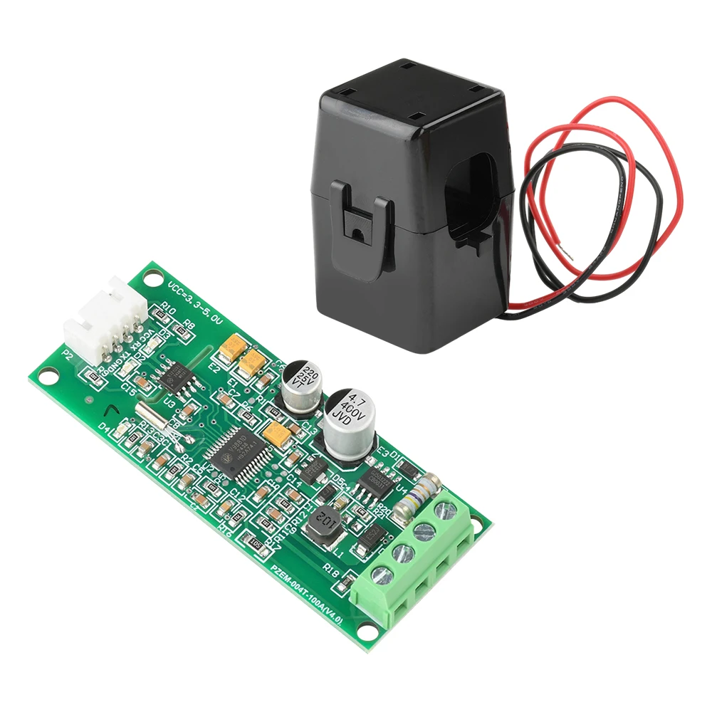 AC Kỹ Thuật Số Máy Đo Đa Năng Watt Công Suất Volt Amp TTL Hiện Nay Thử Nghiệm Module PZEM-004T Với Cuộn Dây 0-100A 80-260V AC Cho Arduino