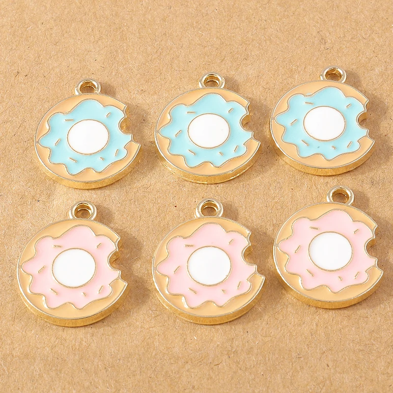 10 Stück Emaille Mini Spatel Spiegeleier Charms Anhänger für Schmuckherstellung DIY Ohrringe Halskette Zubehör Zubehör – Detail 4