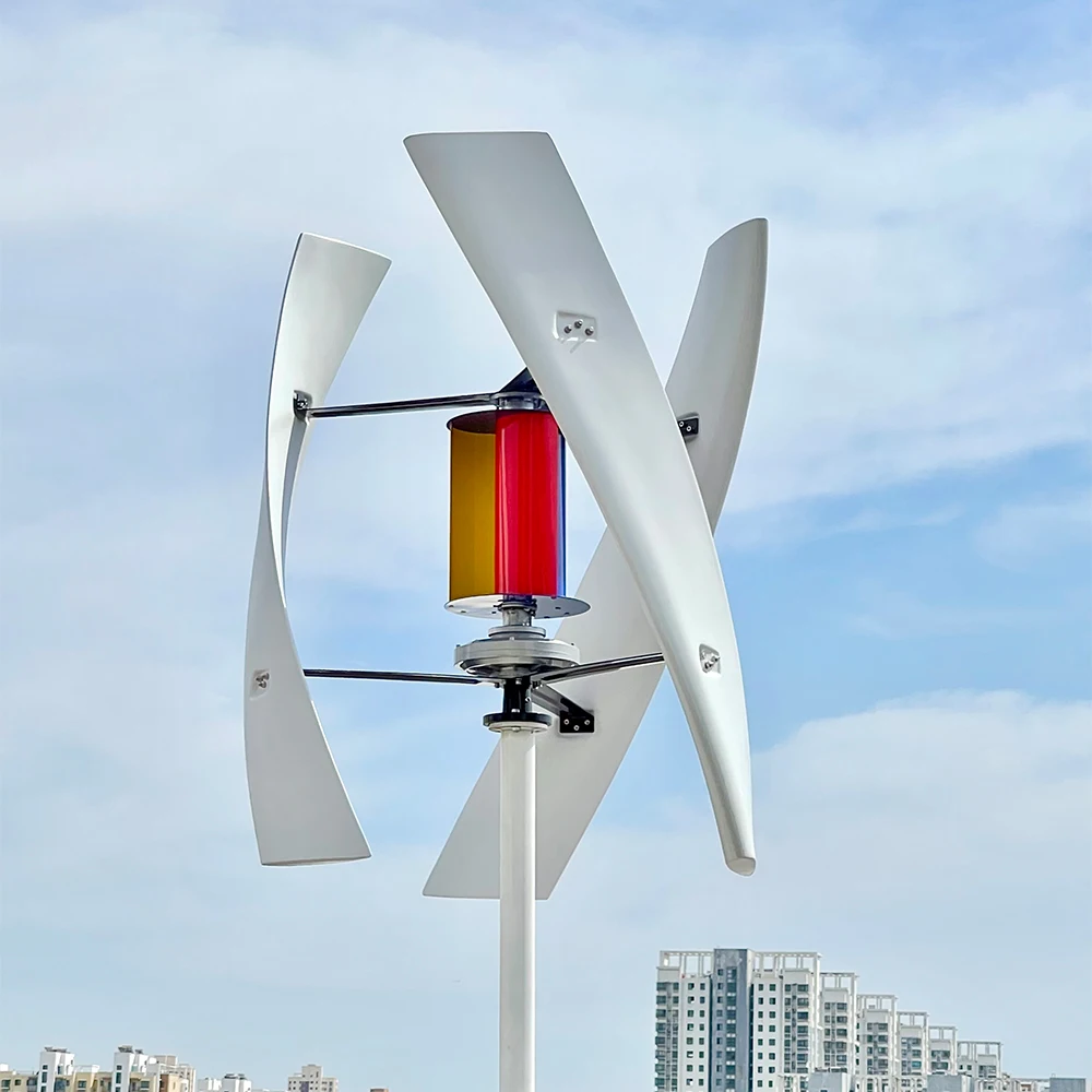 Vertical Axis Wind Turbine, Permanent Maglev Generator,Free MPPT Controller,High Efficiency, 5000W, 8KW,10KW,12V, 24V, 48V