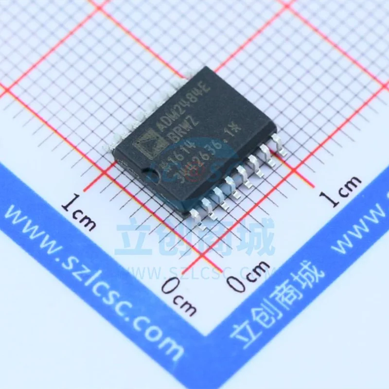 10PCS/LOT  ADM2484EBRWZ  ADM2484EBRW  ADM2484  DGTL ISO 5KV RS422/RS485 16SOIC  New and Original