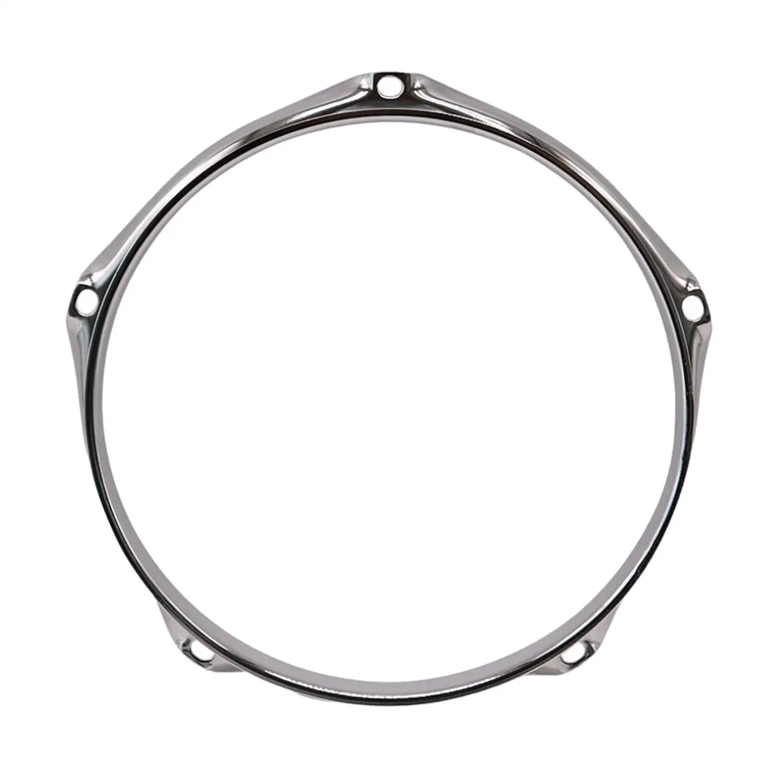 Steel Snare Drum Hoop 5 Holes Drum Rim Ring Percussion Parts for All Sizes Drumset Accessories and Home Studio