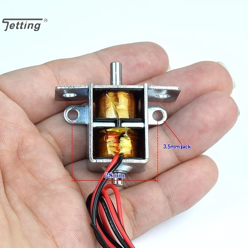 DC12V 12A 0726 Two-way Self-holding Solenoid Mini Push-pull Type Self-holding Electromagnet For DIY Electronic Lock Projects