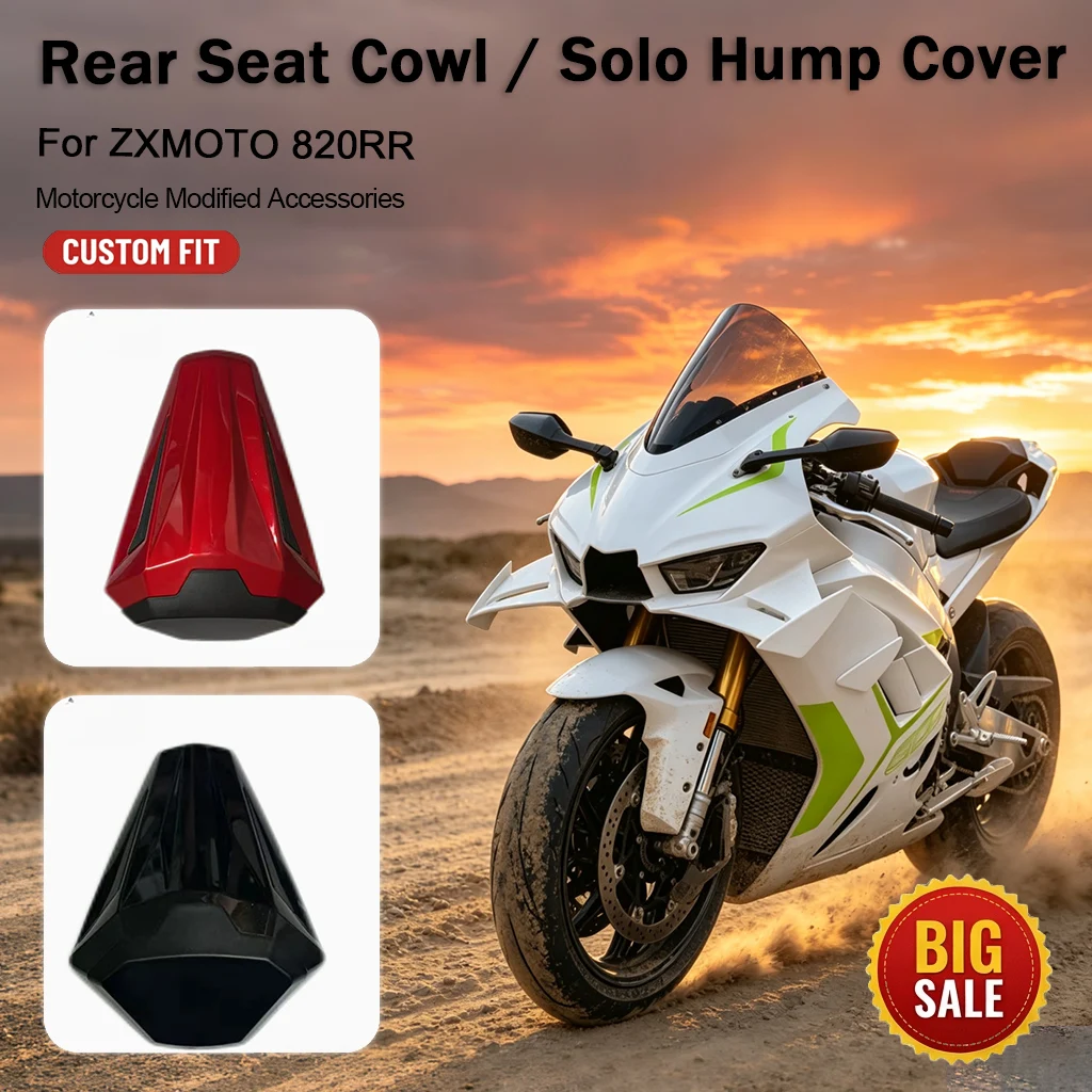 Für ZXMOTO 820RR Motorrad-Schnellverschluss-Heckkurbel-Sitzabdeckung, Ersatz-Heckverkleidungs-Kit, zerstörungsfreie Upgrade-Teile