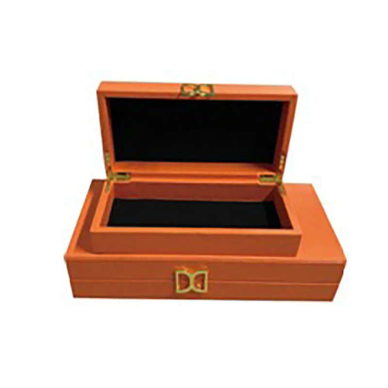 

Leather Jewelry Box for Women Bracelet Ring Earrings Jewelry Boxes Organizer Necklace Display Velvet Tray Accessories Storage