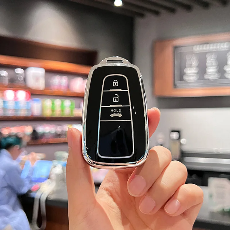 

Fashion Soft TPU Car Key Case Full Cover Protector Shell For Toyota Corolla Camry Hilux Prius Land Cruiser Prado RAV4 CHR C-HR