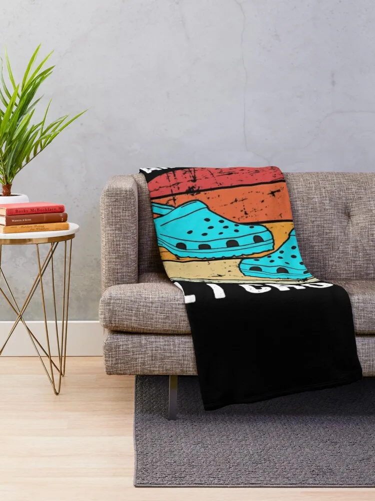 The Party Don't Start 'Til I Croc In Throw Blanket manga Sofa Quilt Blanket For Baby Softest Blanket