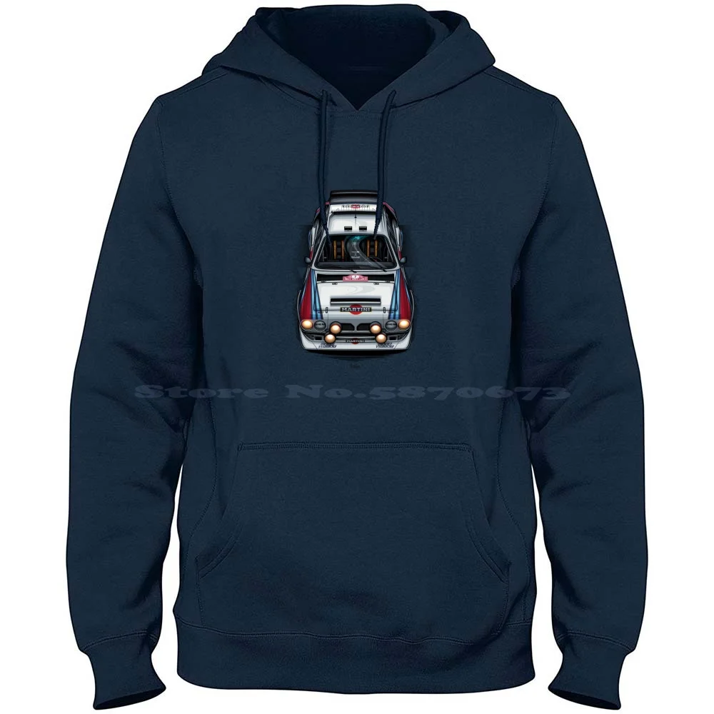 Lancia Delta S4 Group B Art 100% Cotton Hoodie 205 Lancia Delta Group B S4 Wrc T16 Lancia 037 Group B Legends Drift Rally