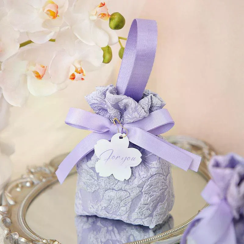 

1Pc Portable Wedding Party Tassel Bag Candy Bag Fabric Drawstring Pocket Candy Pouches Gift Bags Decor Home Party Favors Bag