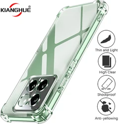 Shockproof Luxury Silicone Soft Case For Xiaomi Mi 14 13 13T 12 12T 11 11T 10 10T Lite Pro Transparent Ultra Thin TPU Slim Cover