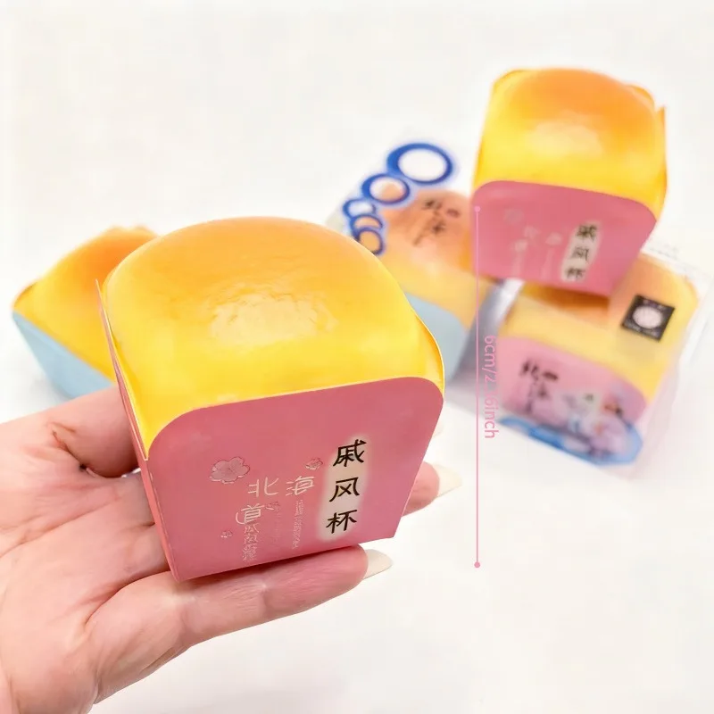 Squishy Simuliertes Cupcake-Squeeze-Spielzeug, Stressabbau, langsam steigendes sensorisches Zappeln für Angst, ADHS, Autismus, Geschenk für Kinder und Erwachsene