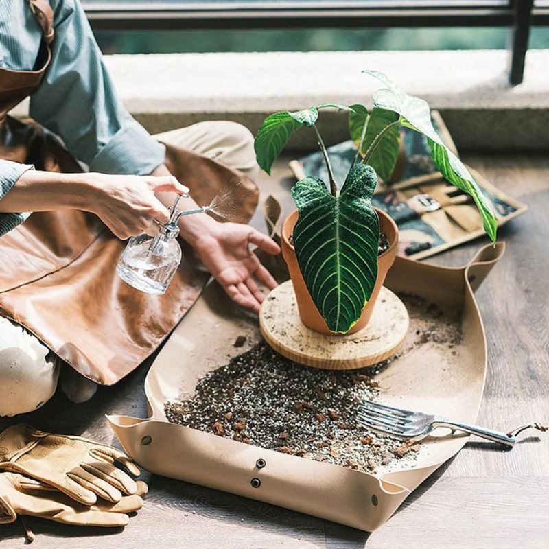 Plant Changing Pot Mat Potted Plant Transplanting Mat Indoor Succulent Plant Transplanting Indoor Anti-Dirty Storage Mat
