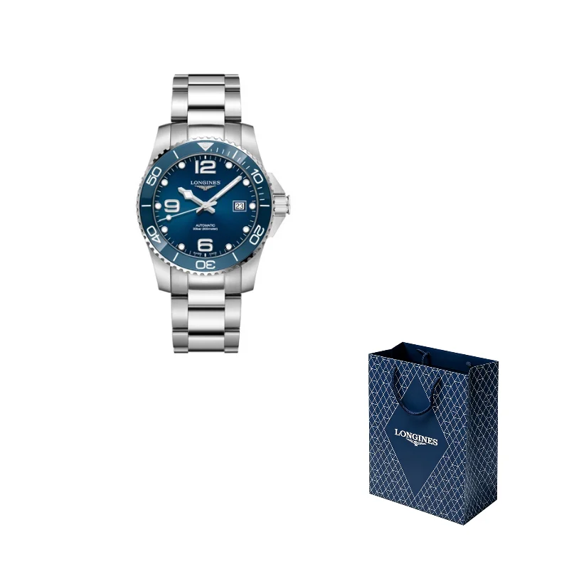 LONGINES Comcast Diving Collection Automatic Mechanical Movement Men's Watches Watch 41mm Blue Dial L3.781.4.96.6