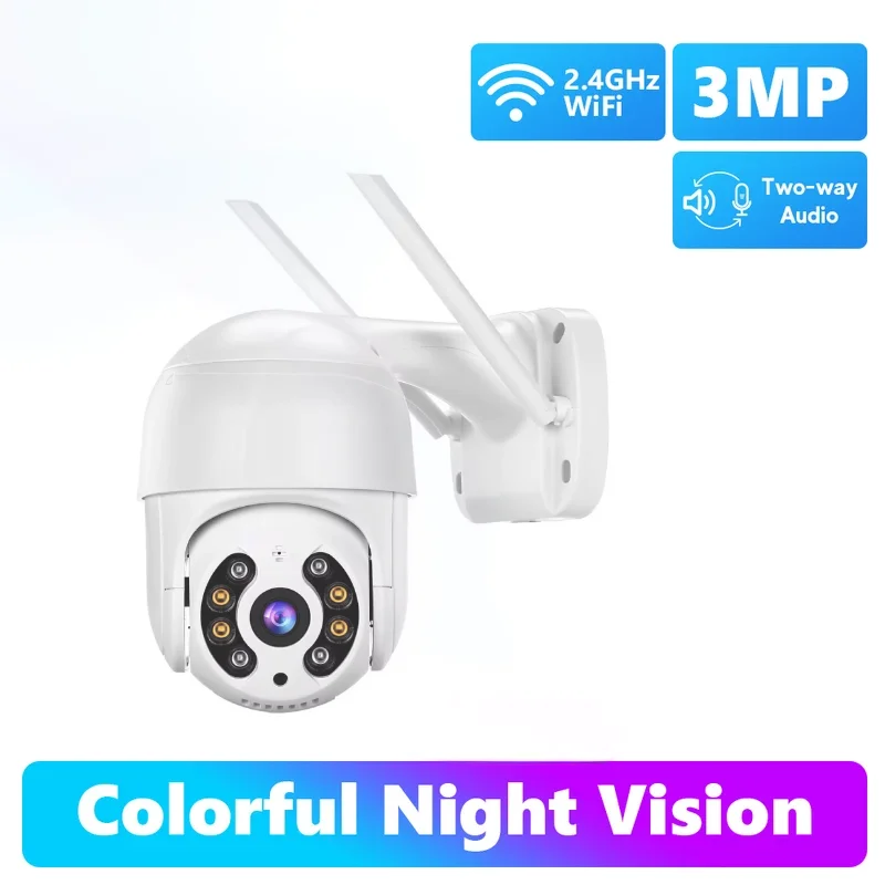 

Manufacturer direct sales 2MP outdoor smart WIFI fullcolor night vision HD home security monitoring protection waterproof camera