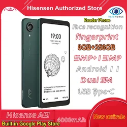 Hisense A9 Ink Screen Phone Multi-language 8GB+256GB  hifi cold warm backlight electronic book readers 6.1Inch EInk Display